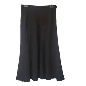 Karen Scott Women's Black Polyester A-Line Skirt